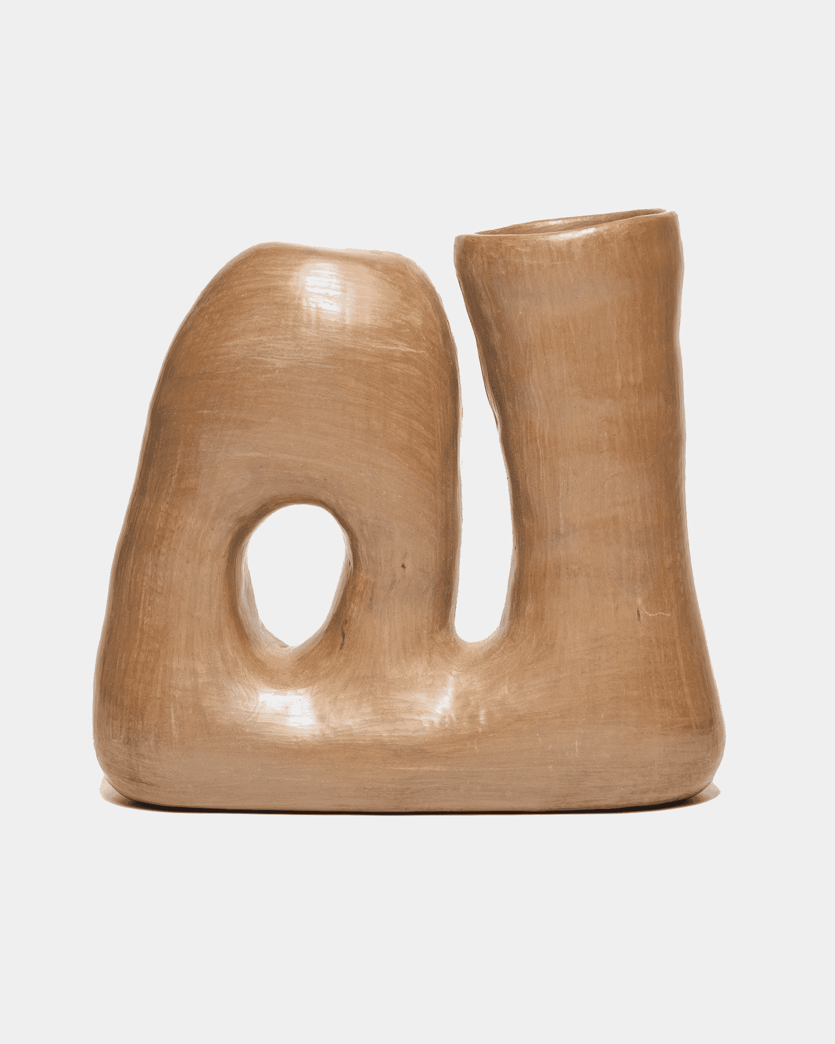 Apapacho: Vase "Clay Symphony" Clay &amp; Beeswax Natural